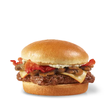 Wendy Mushroom Bacon Cheeseburger, Single