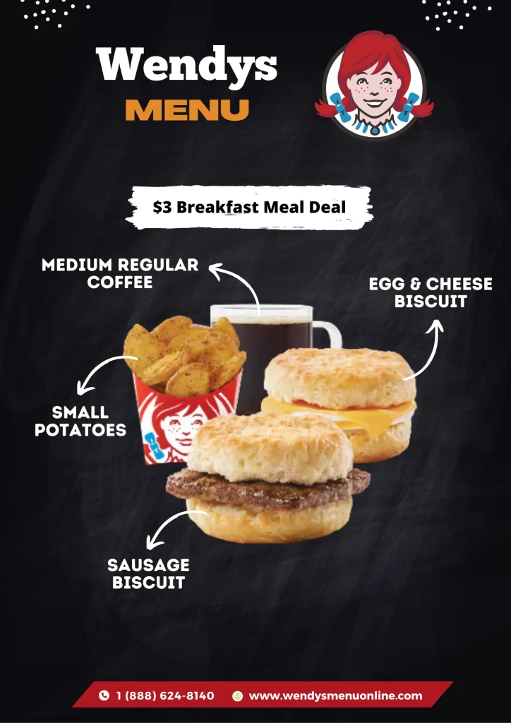 Wendys $3 Breakfast Meal Deal