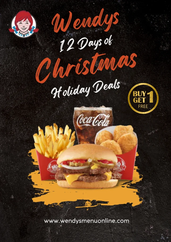 wendys 12 days of christmas holiday deals